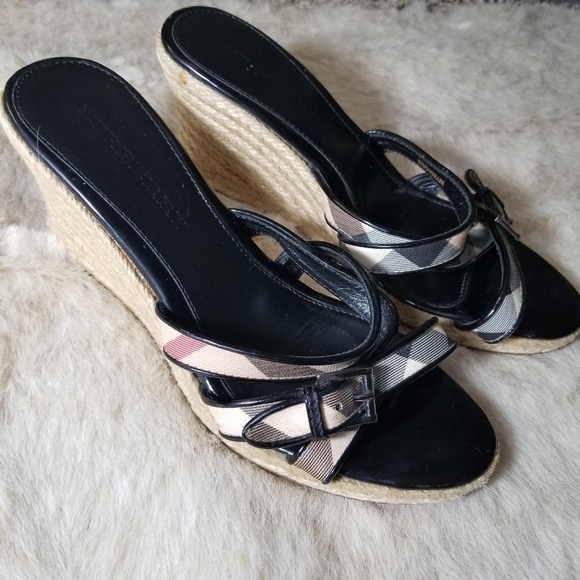 burberry wedges shoes
